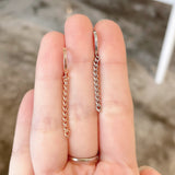 Chain Huggie Hoop Earrings