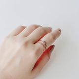 korean fashion rings korean promise ring Rose Gold Ring Korea Made Earrings Cubic Zirconia Stone 925 Silver Daily Wear Stylish Cincin Adjustable Jewellery Perfect Surprise Gift For Your Loved One ring korean ring cincin floral ring silver rings swarovski ring promise rings korean style rings korean diamond ring gift for her bestfriend ring bestie ring silver ring diamond ring swarovski made in korea korea accessory wedding ring pandora ring