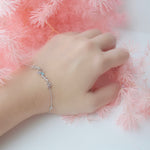 This item is a BACKORDER Stocks are estimated to reach by End March 2023  Bracelet Adorn yourself with this dainty yet delicate bracelet that is perfect addition into your jewellery box.   Material : Brass | Plating : 18k Rose Gold Plated Cubic zirconia stones Ideal for Sensitive Skin. It's Hypoallergenic, Lead-free and Nickel-free. Size : 15.0cm length + 3.0cm extension Made in Korea