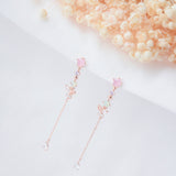 Rose Gold Made in Korea Earrings Korean Anting Cubic Zirconia Bride Bridal Dinner 925 Sterling Silver Accessory Fashion Fancy Stylish Costume Jewellery Online Malaysia Shopping Trendy Accessories Daily Wear Jewelry Dainty Minimalist Delicate Clip On Earrings No Piercing Special Perfect Gift From Heart For Your Loved One