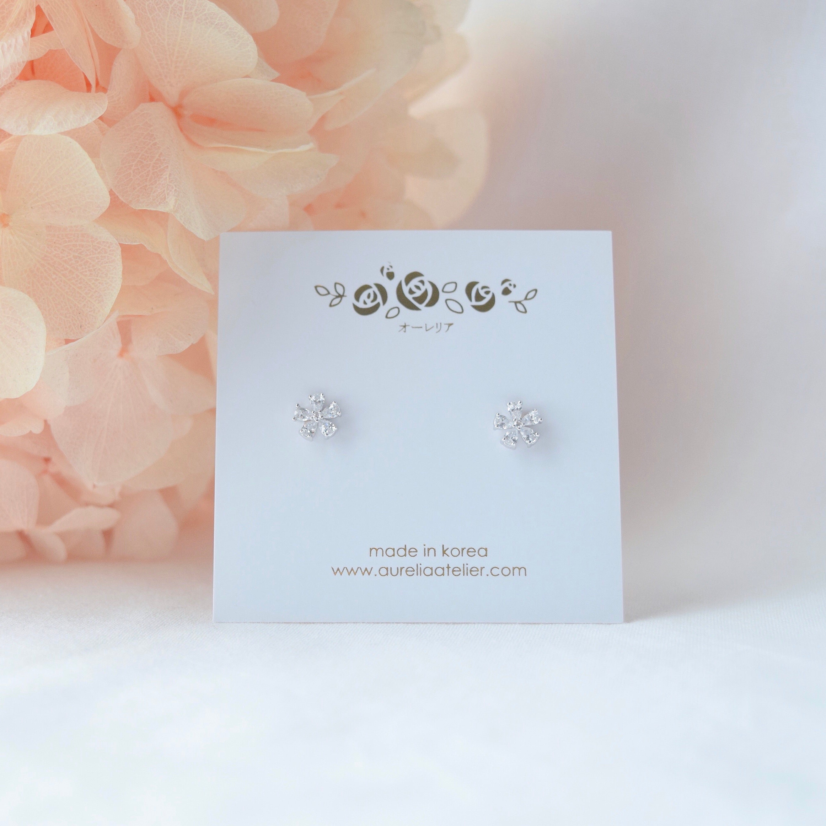 Made in Korea Earrings Korean Anting Cubic Zirconia Bride Bridal Dinner 925 Sterling Silver Accessory Fashion Fancy Stylish Costume Jewellery Online Malaysia Shopping Trendy Accessories Daily Wear Jewelry Dainty Minimalist Delicate Clip On Earrings No Piercing Special Perfect Gift From Heart For Your Loved One 