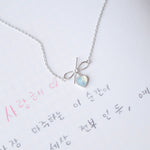 Silver Made in Korea Necklace Korean Rantai Leher Cubic Zirconia Bride Bridal Dinner Rhodium Plated Accessory Fashion Fancy Stylish Jewellery Online Malaysia Shopping Trendy Accessories Daily Wear Jewelry Dainty Minimalist Delicate Special Perfect Gift From Heart For Your Loved One