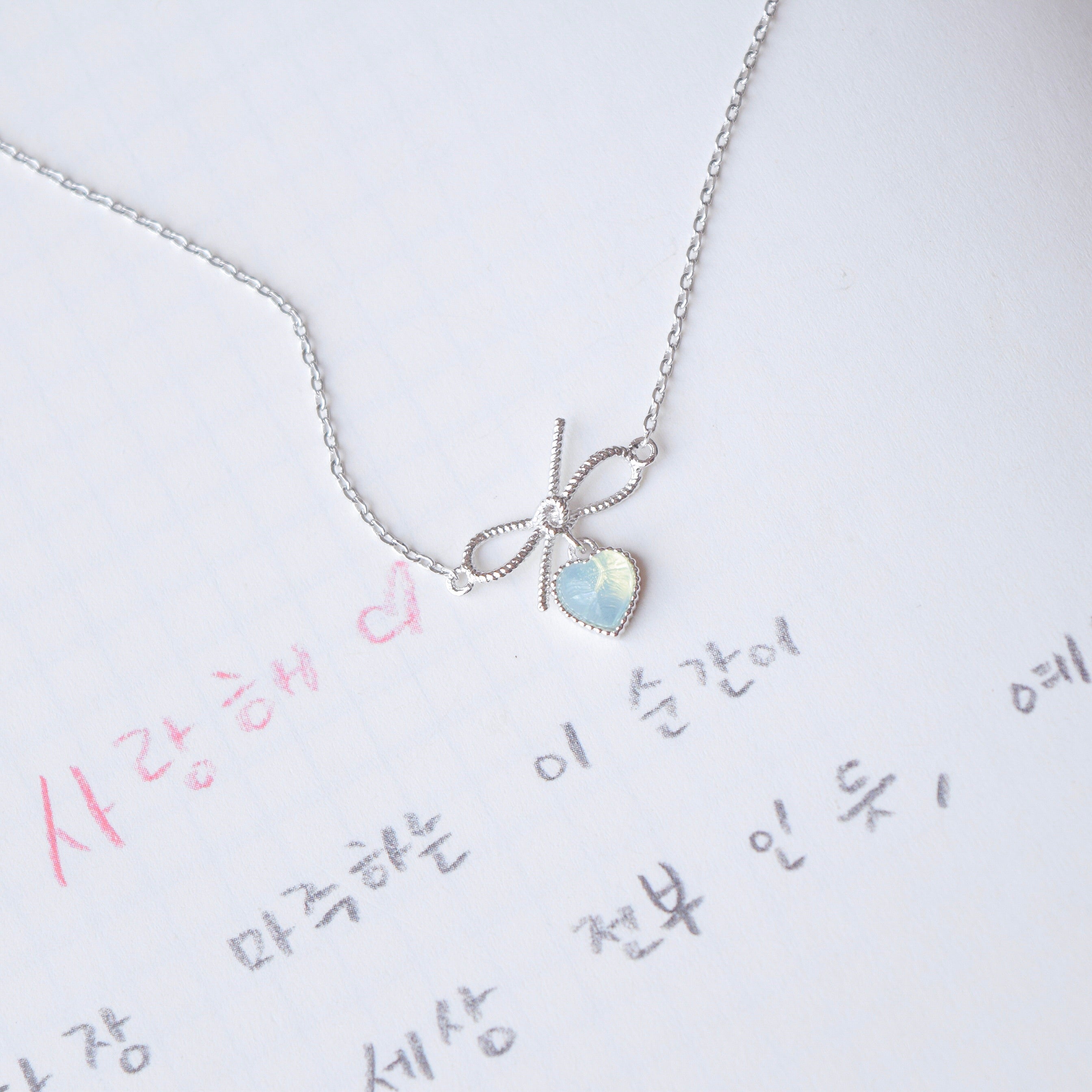 Silver Made in Korea Necklace Korean Rantai Leher Cubic Zirconia Bride Bridal Dinner Rhodium Plated Accessory Fashion Fancy Stylish Jewellery Online Malaysia Shopping Trendy Accessories Daily Wear Jewelry Dainty Minimalist Delicate Special Perfect Gift From Heart For Your Loved One