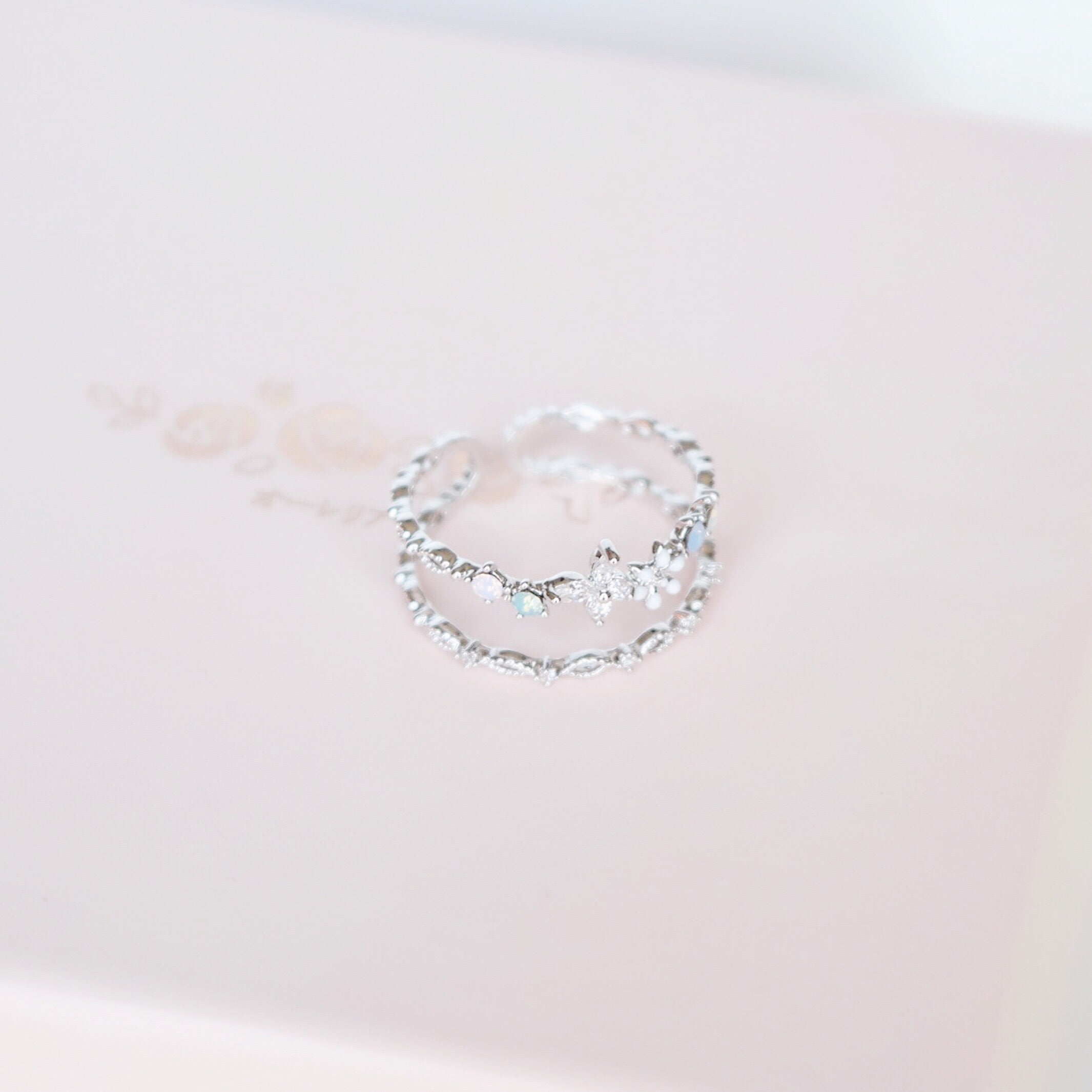 Silver Ring Korea Made Earrings Cubic Zirconia Stone 925 Silver Daily Wear Fashion Cincin Jewellery Stylish Adjustable Unique Gift