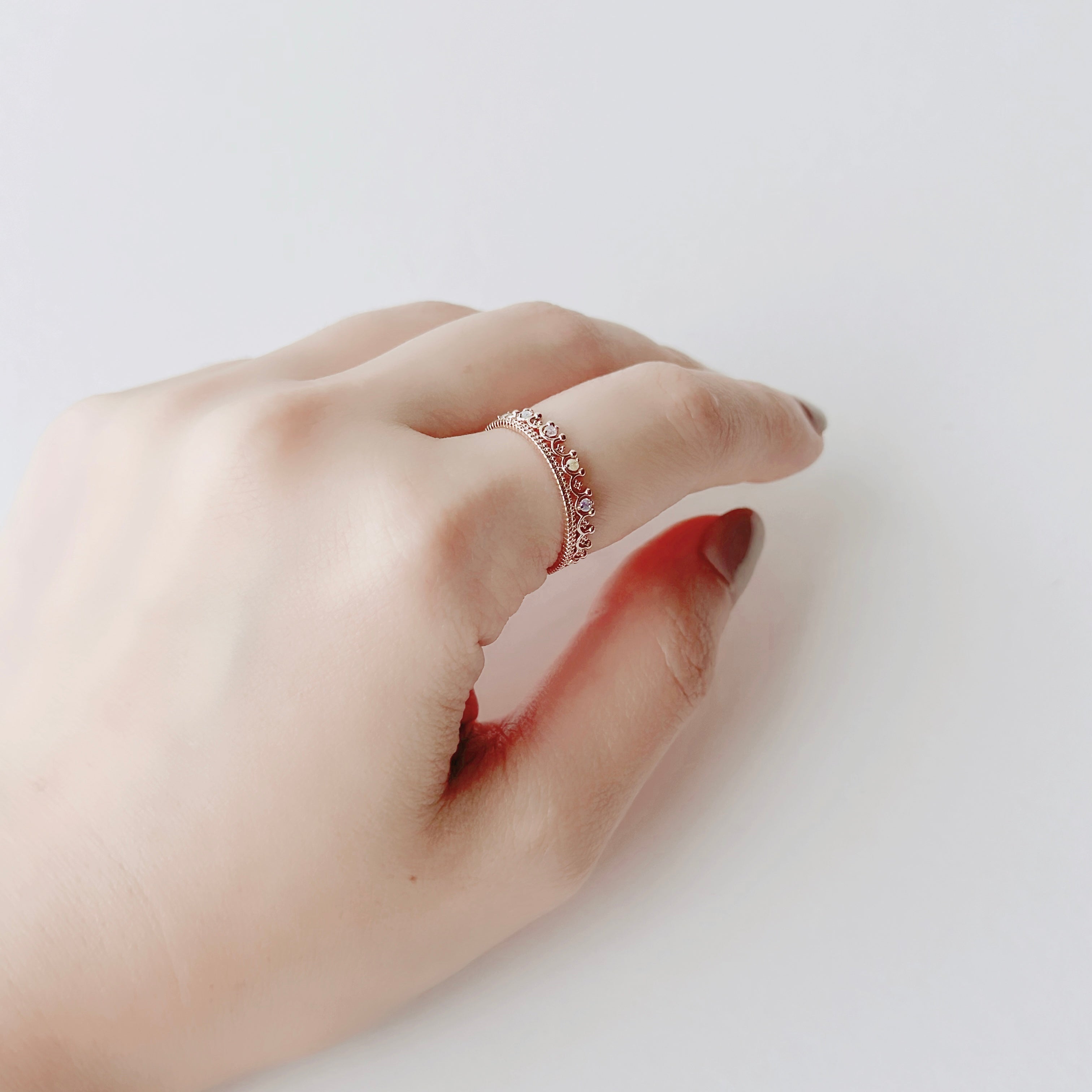 korean fashion rings korean promise ring Rose Gold Ring Korea Made Earrings Cubic Zirconia Stone 925 Silver Daily Wear Stylish Cincin Adjustable Jewellery Perfect Surprise Gift For Your Loved One ring korean ring cincin floral ring silver rings swarovski ring promise rings korean style rings korean diamond ring gift for her bestfriend ring bestie ring silver ring diamond ring swarovski made in korea korea accessory wedding ring pandora ring