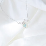 Silver Made in Korea Necklace Korean Rantai Leher Cubic Zirconia Bride Bridal Dinner Rhodium Plated Accessory Fashion Fancy Stylish Jewellery Online Malaysia Shopping Trendy Accessories Daily Wear Jewelry Dainty Minimalist Delicate Special Perfect Gift From Heart For Your Loved One