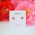 福 Made in Japan Earrings Japanese Style Anting Bride Bridal Dinner 925 Sterling Silver Accessory Fashion Fancy Stylish Costume Jewellery Online Malaysia Shopping Trendy Accessories Daily Wear Jewelry Dainty Minimalist Delicate Clip On Earrings No Piercing Special Perfect Gift From Heart For Your Loved One Chinese New Year Gong Xi Fa Cai 転写ビーズイヤリングピース手作りハンドメードアクセサリー Sakura uv Resin Handmade In Malaysia uvレジン　さくら　桜 ひまわり ヒマワリ　向日葵 Oriental Fan Fu Blessing Lion Dance Mandarin idea gift set jewellery